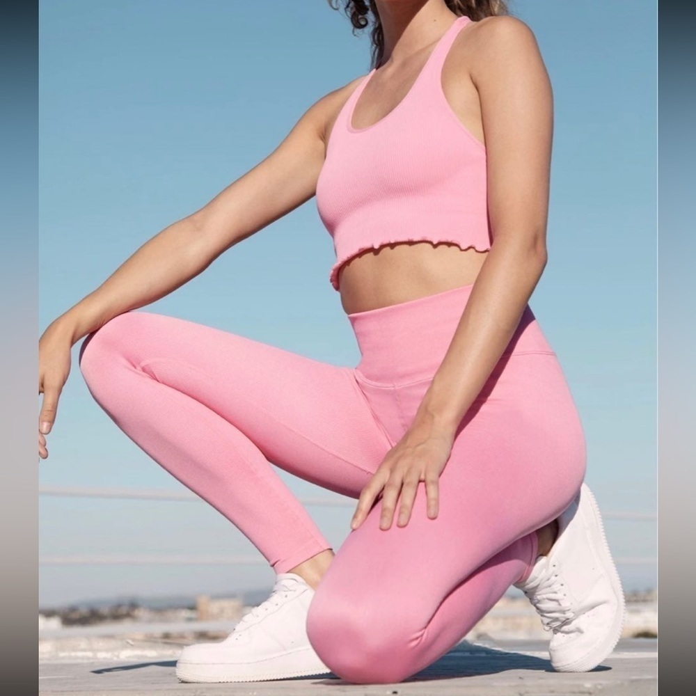 Victoria Secret PINK SPIRITUAL Gangster  Leggings & Tank Top Set